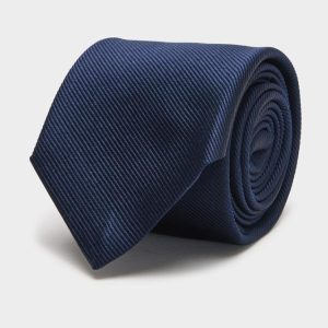 Silk Tie - Navy Silk Twill Tie